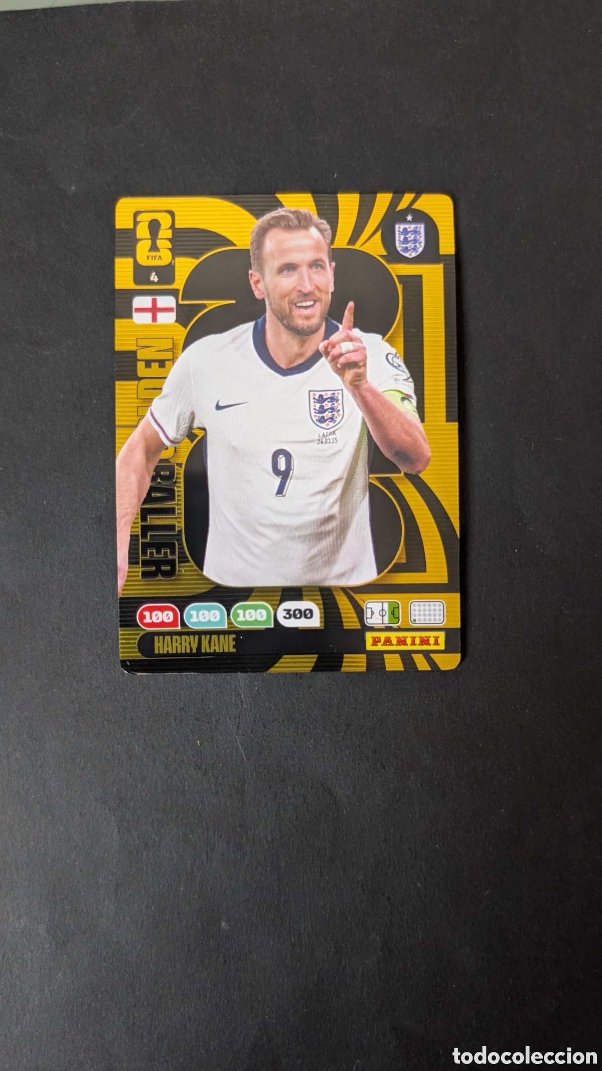 Cromos de f&uacute;tbol: HARRY KANE INGLATERRA 4 GOLDEN BALLER ADRENALYN XL FIFA WORLD CUP 2026 26 USA PANINI