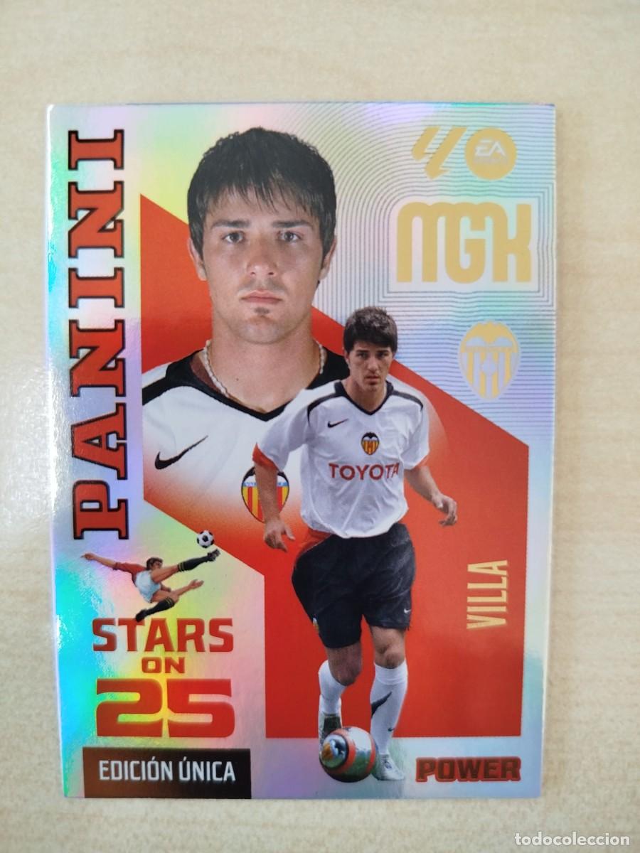Cromos de f&uacute;tbol: #435P DAVID VILLA VALENCIA CF 26 27 PANINI MEGACRACKS STARS ON 25 POWER BOX PREMIUM 25 ANIVERSARIO