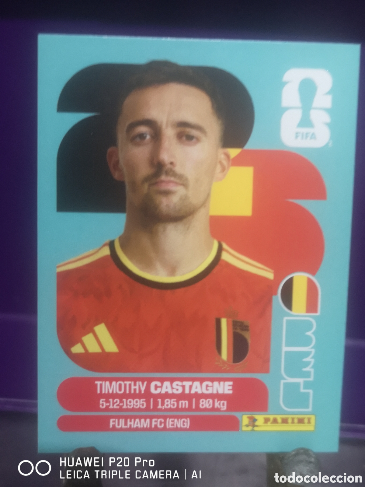 Cromos de f&uacute;tbol: FIFA WORLD CUP MUNDIAL 2026 TIMOTHY CASTAGNE - BEL 4