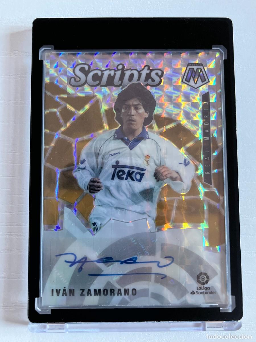 Cromos de f&uacute;tbol: IVAN ZAMORANO 2020-21 Panini Mosaic La Liga Scripts AUT&Oacute;GRAFO Real Madrid