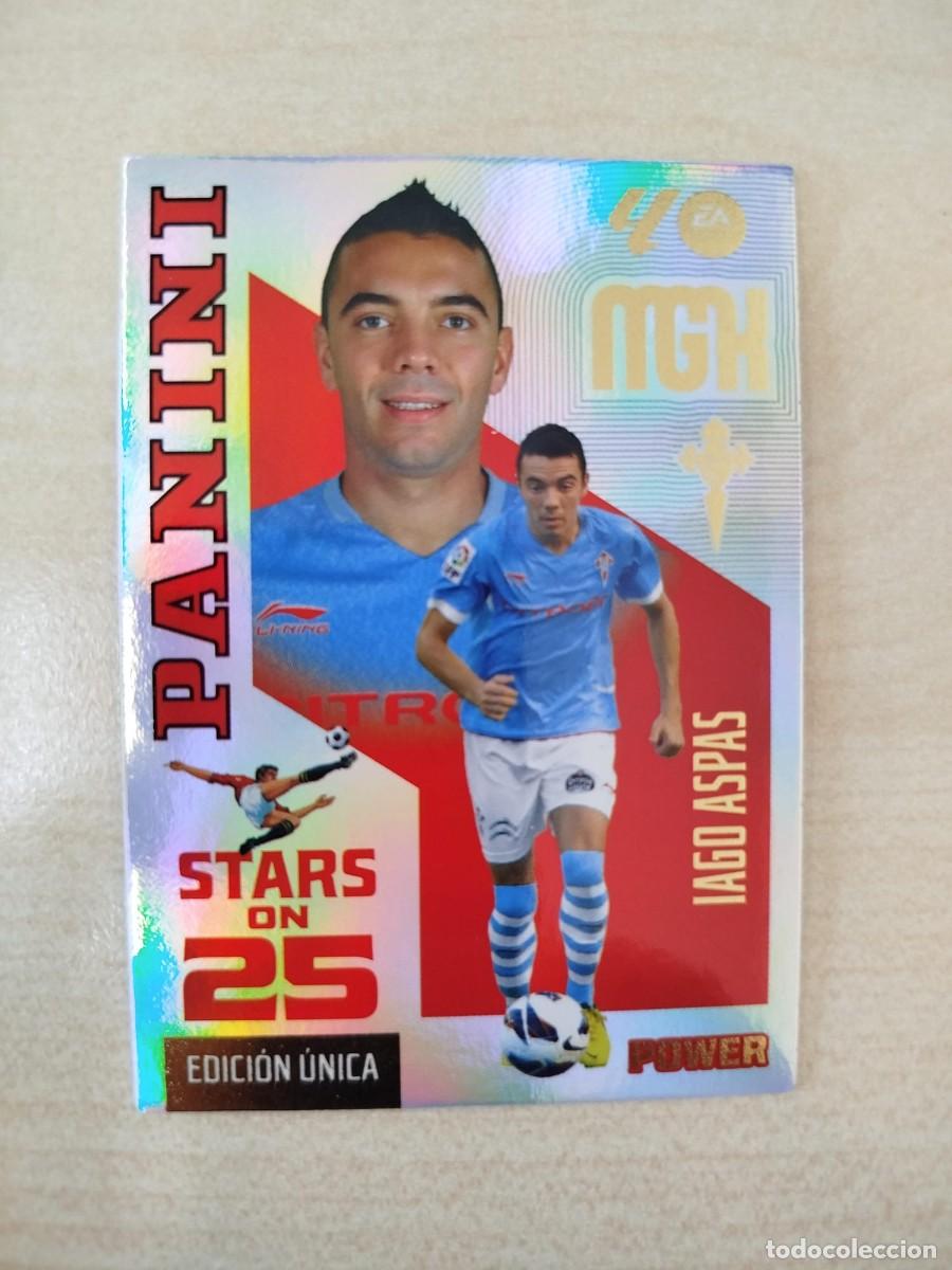 Cromos de f&uacute;tbol: #444P IAGO ASPAS CELTA VIGO 26 27 PANINI MEGACRACKS STARS ON 25 POWER BOX PREMIUM 25 ANIVERSARIO MGK