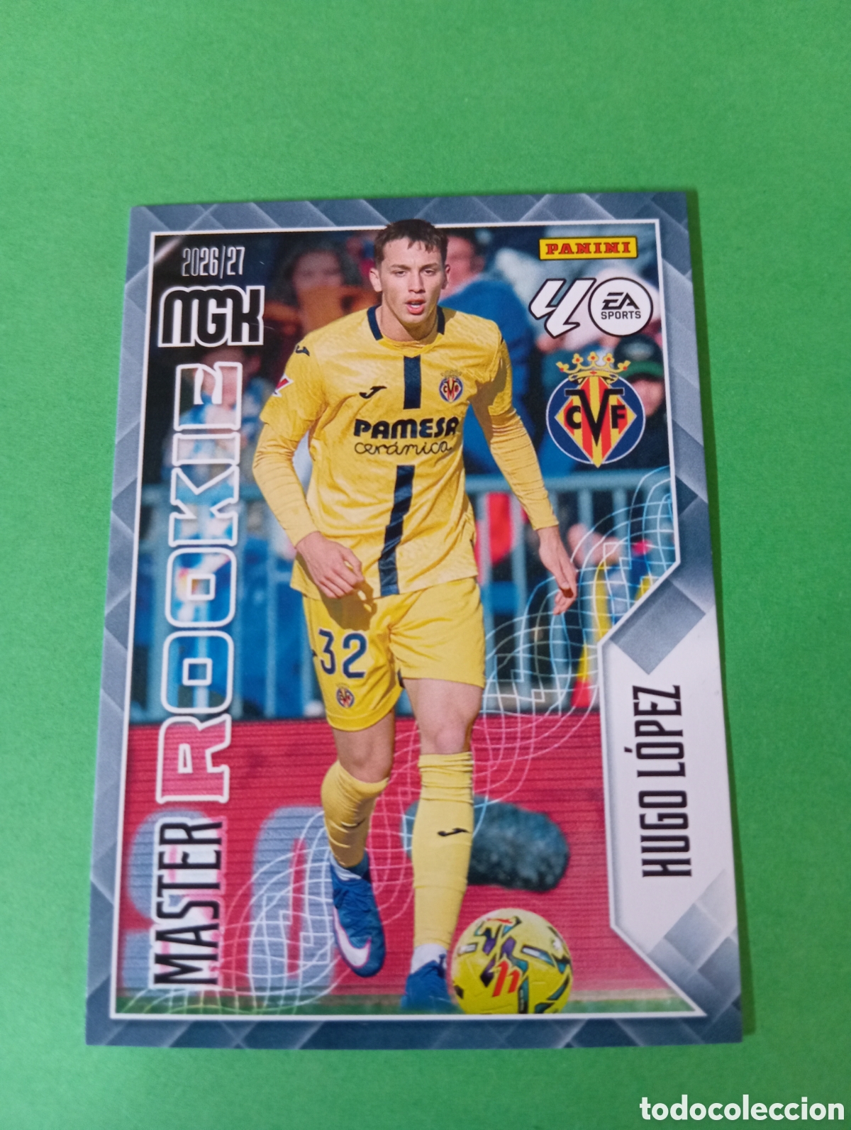 Cromos de f&uacute;tbol: Hugo L&oacute;pez Villarreal MASTER ROOKIE n&deg;412 / PANINI MEGACRACKS 2026/2027