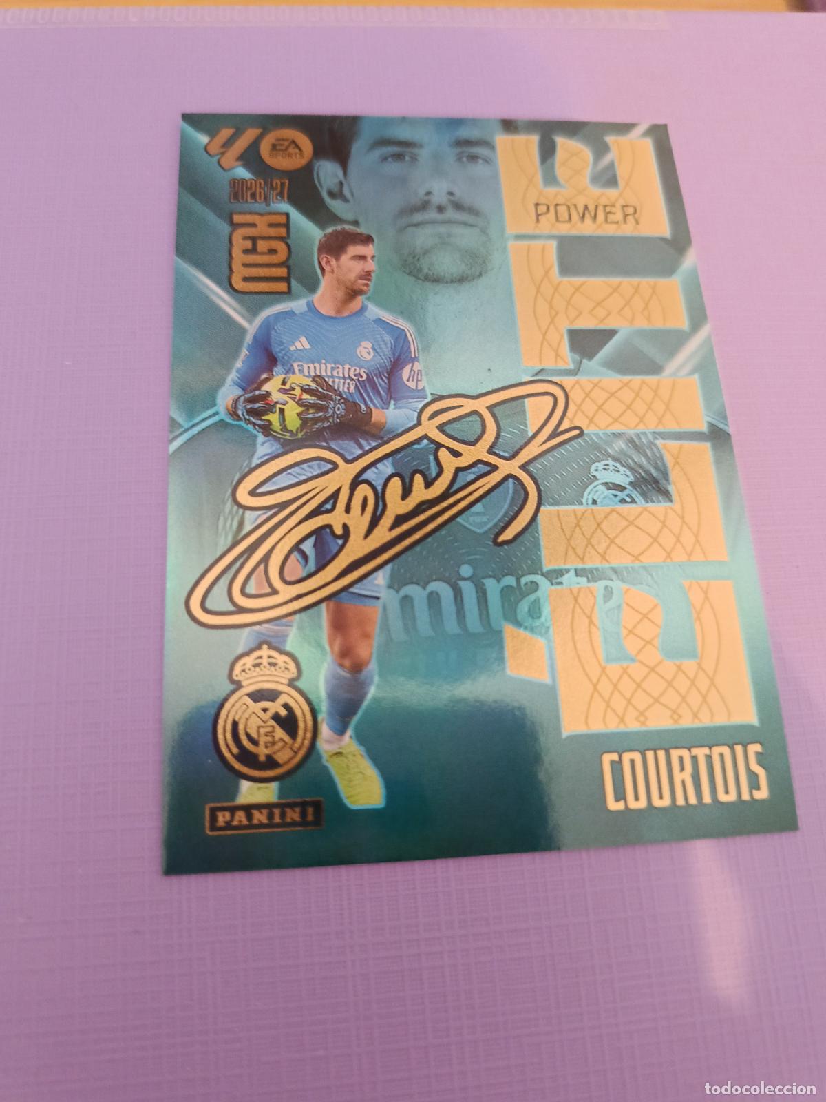 Cromos de f&uacute;tbol: MEGACRACKS 2026 2027 MGK 26 27 NUEVO - ELITE POWER N&ordm; 4P COURTOIS REAL MADRID