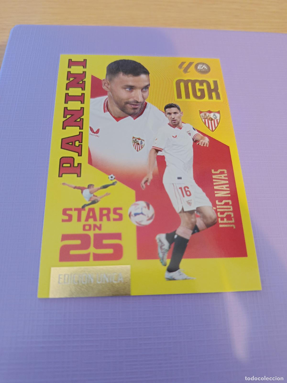 Cromos de f&uacute;tbol: MEGACRACKS 2026 2027 MGK 26 27 NUEVO - STARS ON 25 N&ordm; 437 JESUS NAVAS SEVILLA FC