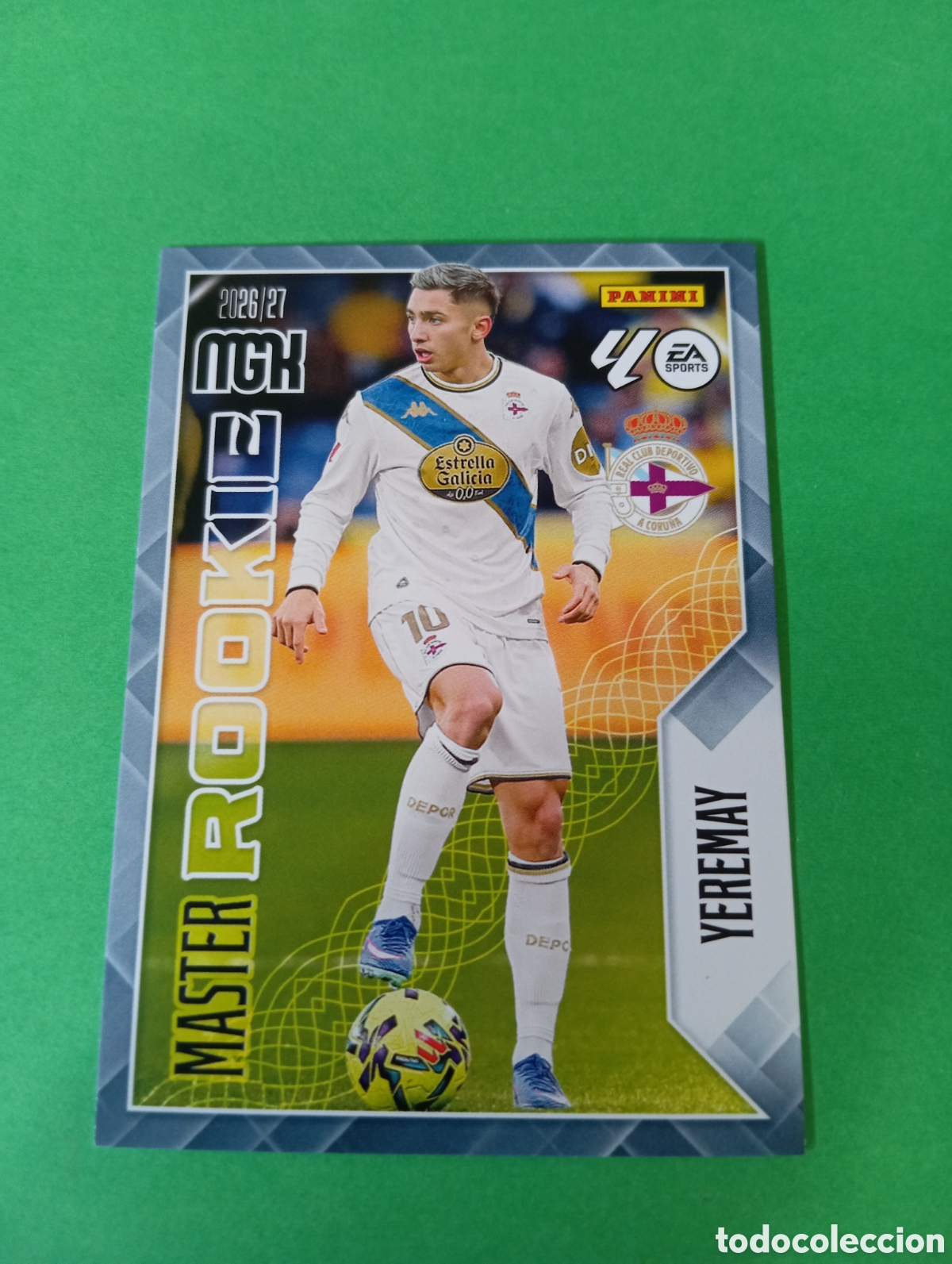 Cromos de f&uacute;tbol: Yeremay Deportivo de la Coru&ntilde;a MASTER ROOKIE n&deg;423 / PANINI MEGACRACKS 2026/2027