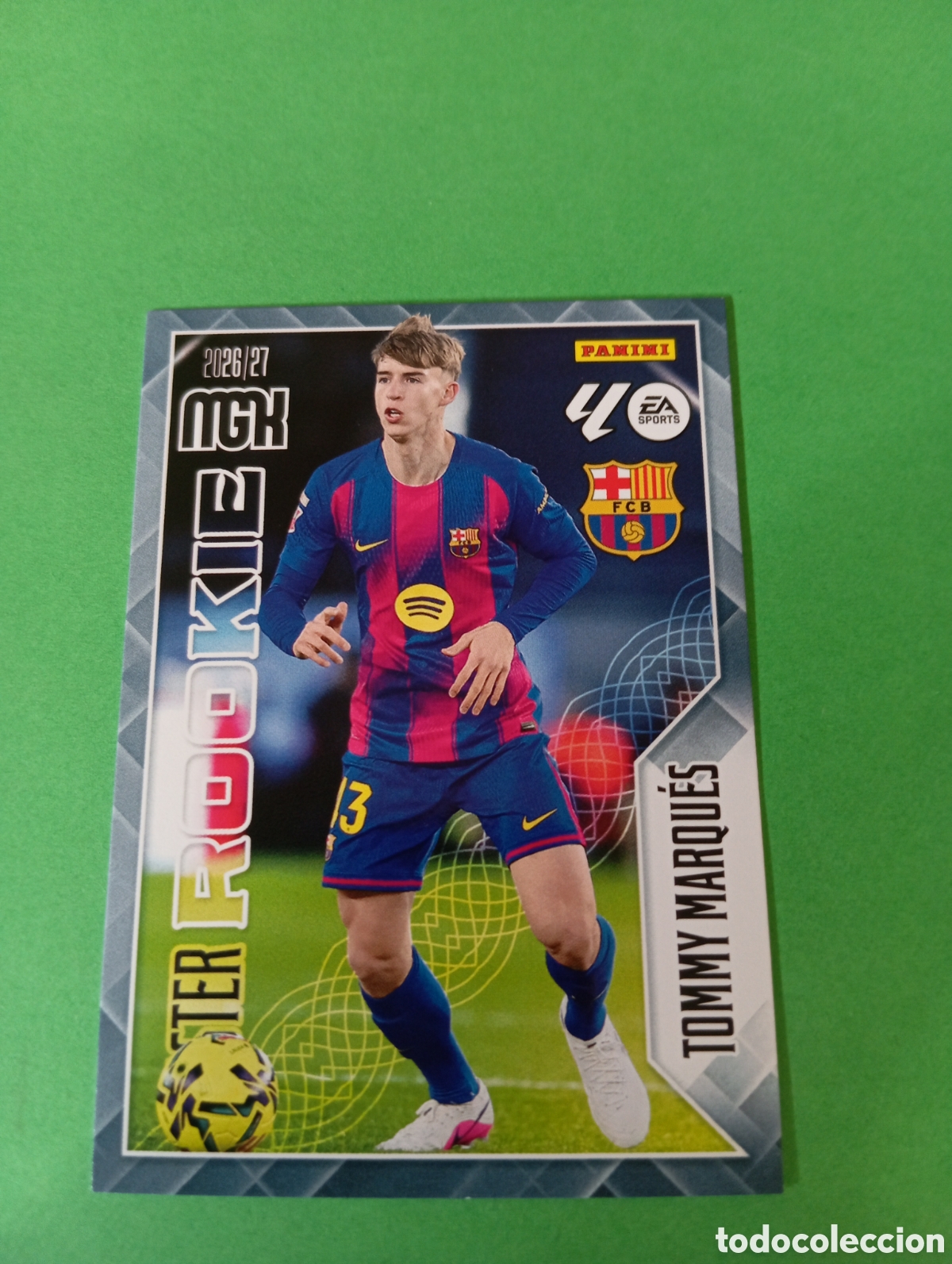 Cromos de f&uacute;tbol: Tommy Marqu&eacute;s Barcelona MASTER ROOKIE n&deg;420 / PANINI MEGACRACKS 2026/2027