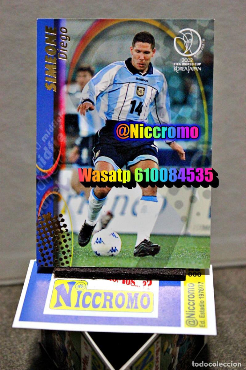 Cromos de f&uacute;tbol: simeone argentina n&ordm; 24 korea japon 2002 mundial world cup trading card japan panini niccromo