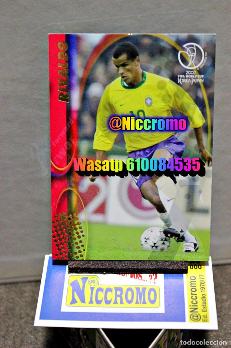 Cromos de f&uacute;tbol: rivaldo brasil n&ordm; 36 korea japon 2002 mundial world cup trading card japan panini niccromo