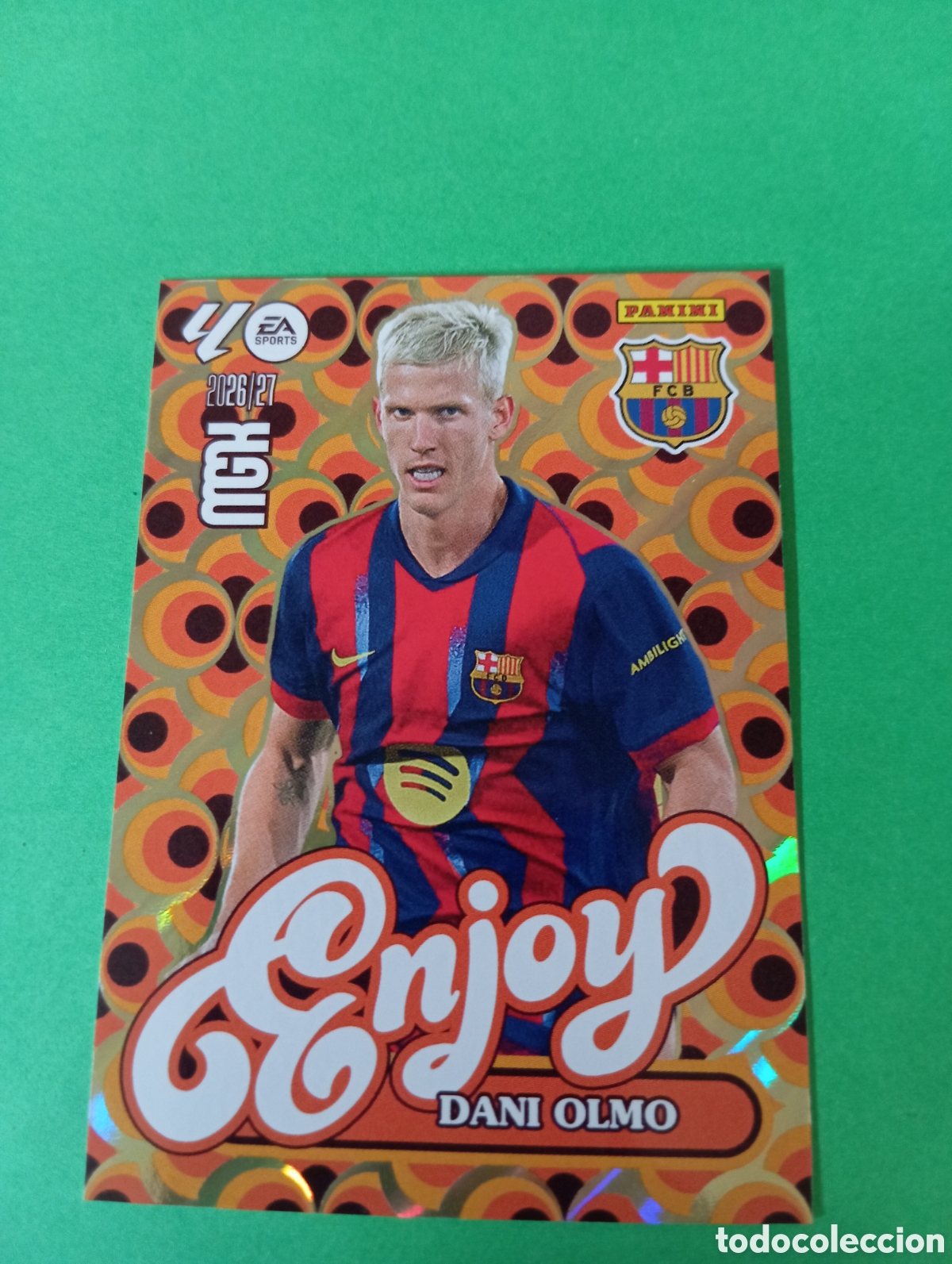 Cromos de f&uacute;tbol: Dani Olmo Barcelona ENJOY n&deg;381 / PANINI MEGACRACKS 2026/2027