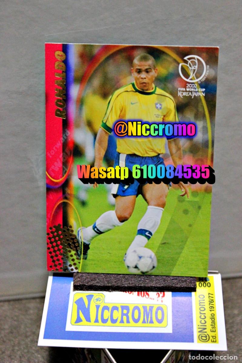 Cromos de f&uacute;tbol: ronaldo brasil n&ordm; 37 korea japon 2002 mundial world cup trading card japan panini niccromo