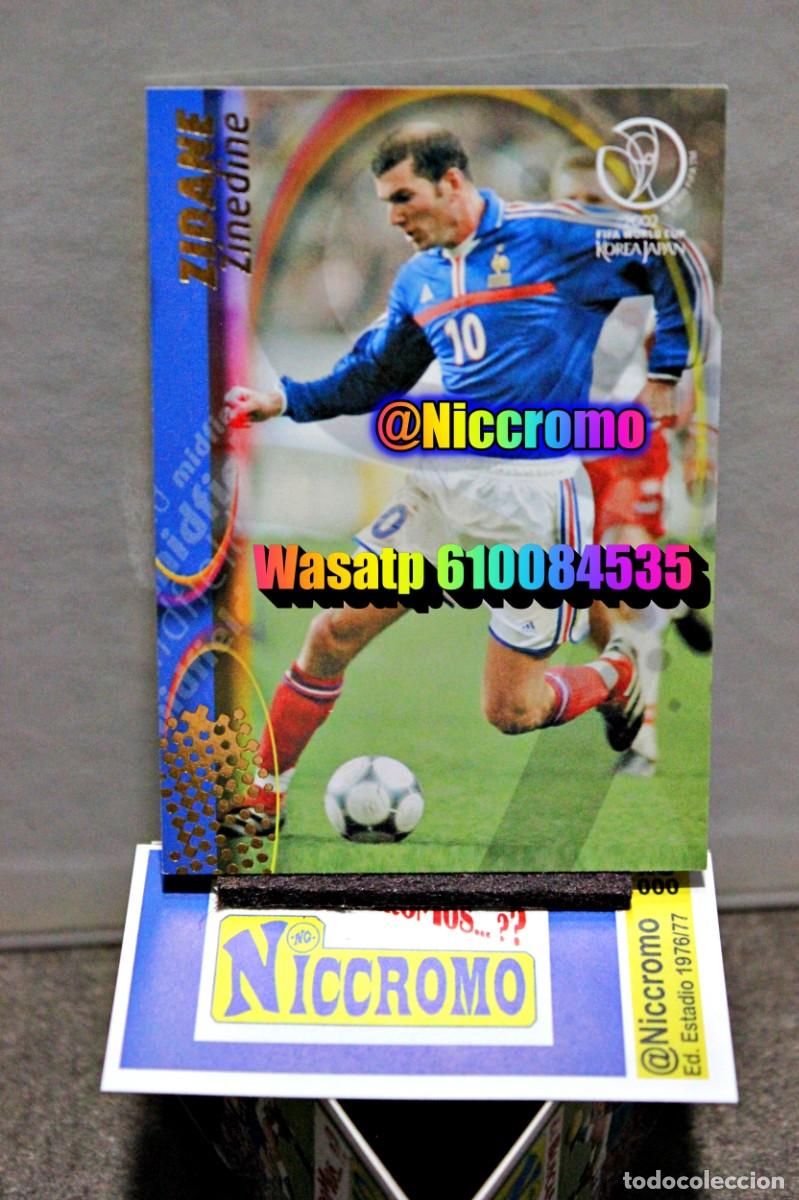 Cromos de f&uacute;tbol: zidane francia n&ordm; 61 korea japon 2002 mundial world cup trading card japan panini niccromo