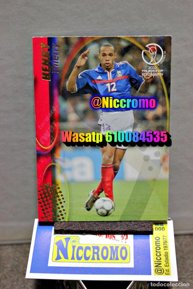 Cromos de Futebol: henry francia n&ordm; 62 korea japon 2002 mundial world cup trading card japan panini niccromo