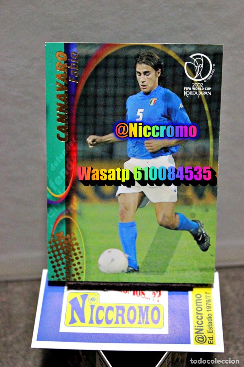 Cromos de Futebol: cannavaro italia n&ordm; 69 korea japon 2002 mundial world cup trading card japan panini niccromo