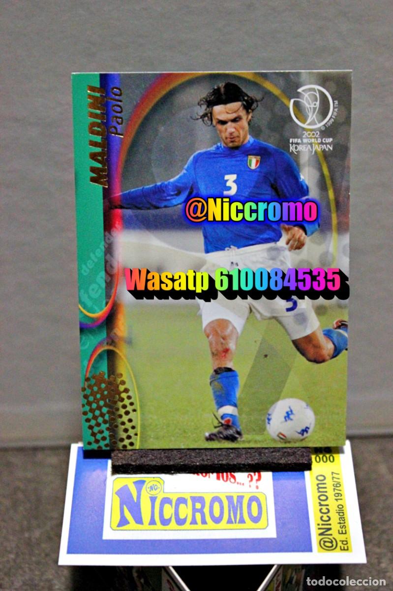 Cromos de Futebol: maldini italia n&ordm; 70 korea japon 2002 mundial world cup trading card japan panini niccromo