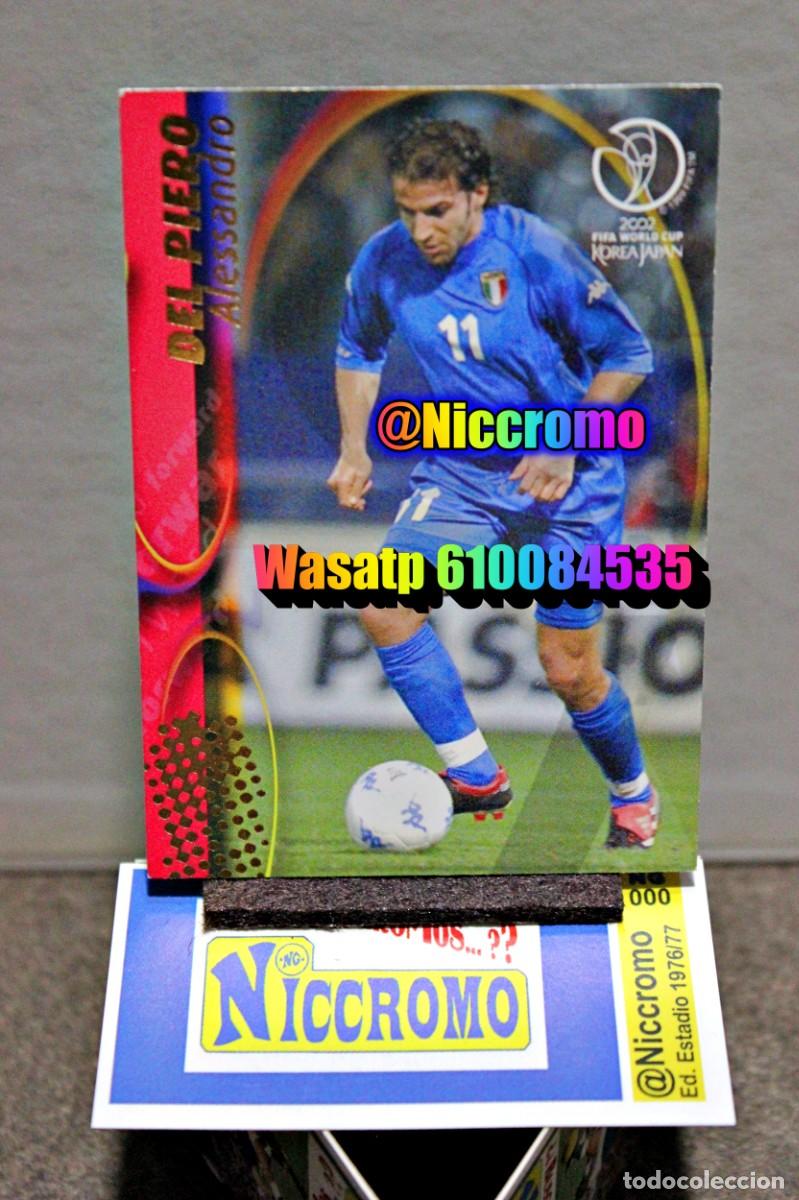 Cromos de Futebol: del piero italia n&ordm; 72 korea japon 2002 mundial world cup trading card japan panini niccromo