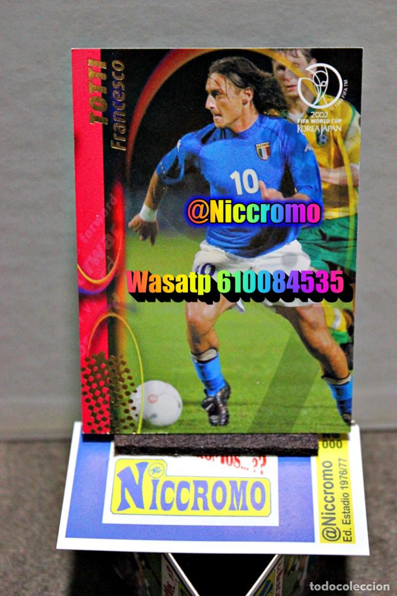 Cromos de f&uacute;tbol: totti italia n&ordm; 73 korea japon 2002 mundial world cup trading card japan panini niccromo