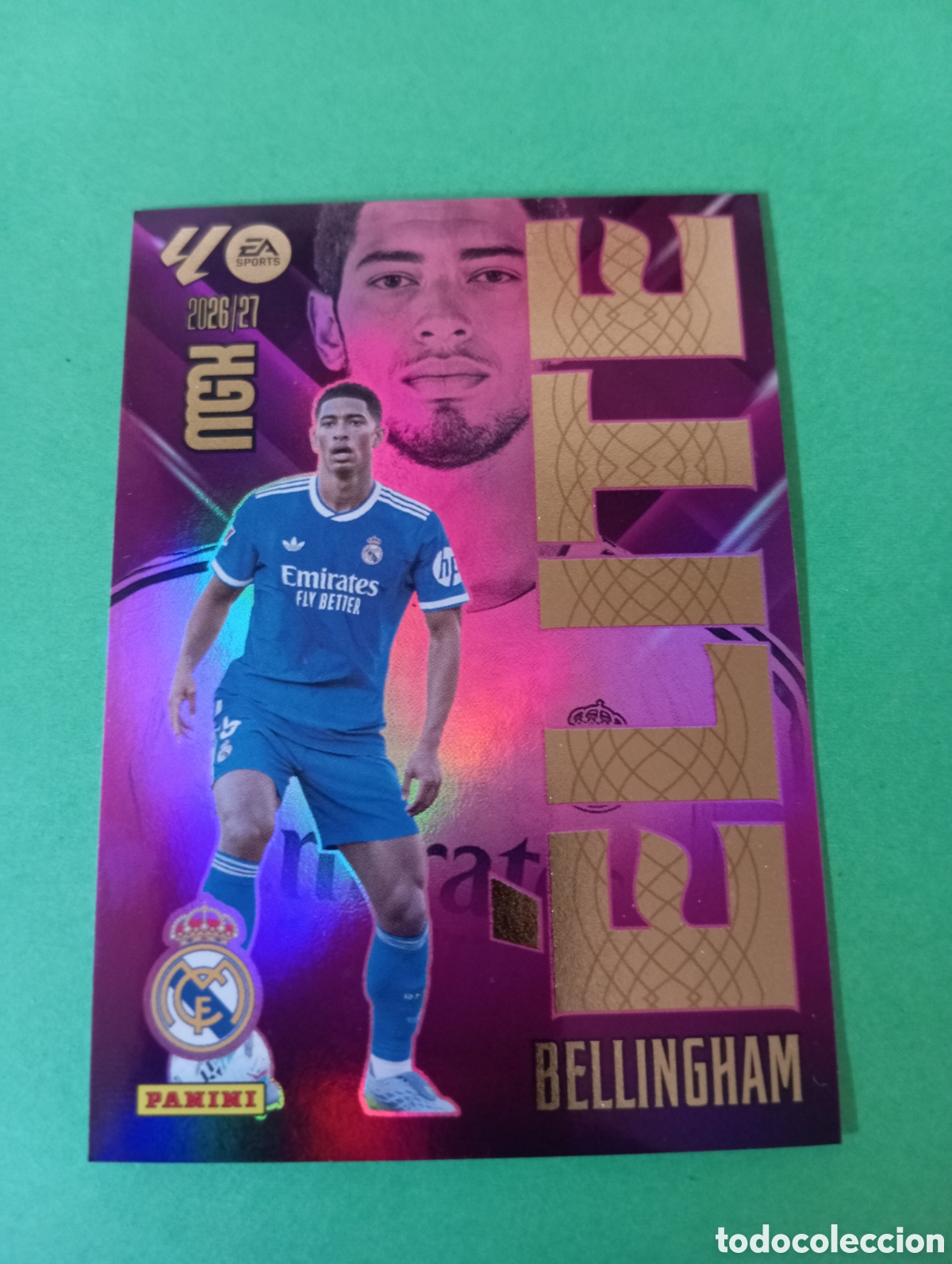 Fu&szlig;ball-Sticker: Bellingham Real Madrid &Eacute;LITE n&deg;2 / PANINI MEGACRACKS 2026/2027