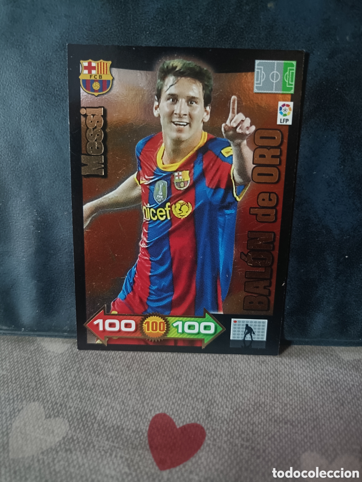 Figurine di Calcio: Messi Balon de Oro Adrenalyn 10 11
