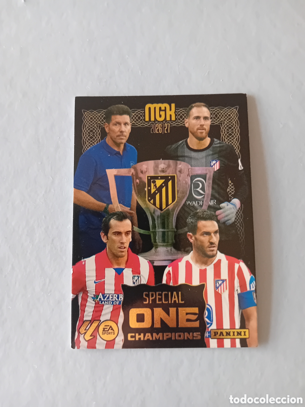 Figurine di Calcio: ATL&Eacute;TICO DE MADRID SPECIAL ONE CHAMPIONS 26 27 2026 2027 MEGACRACKS PANINI