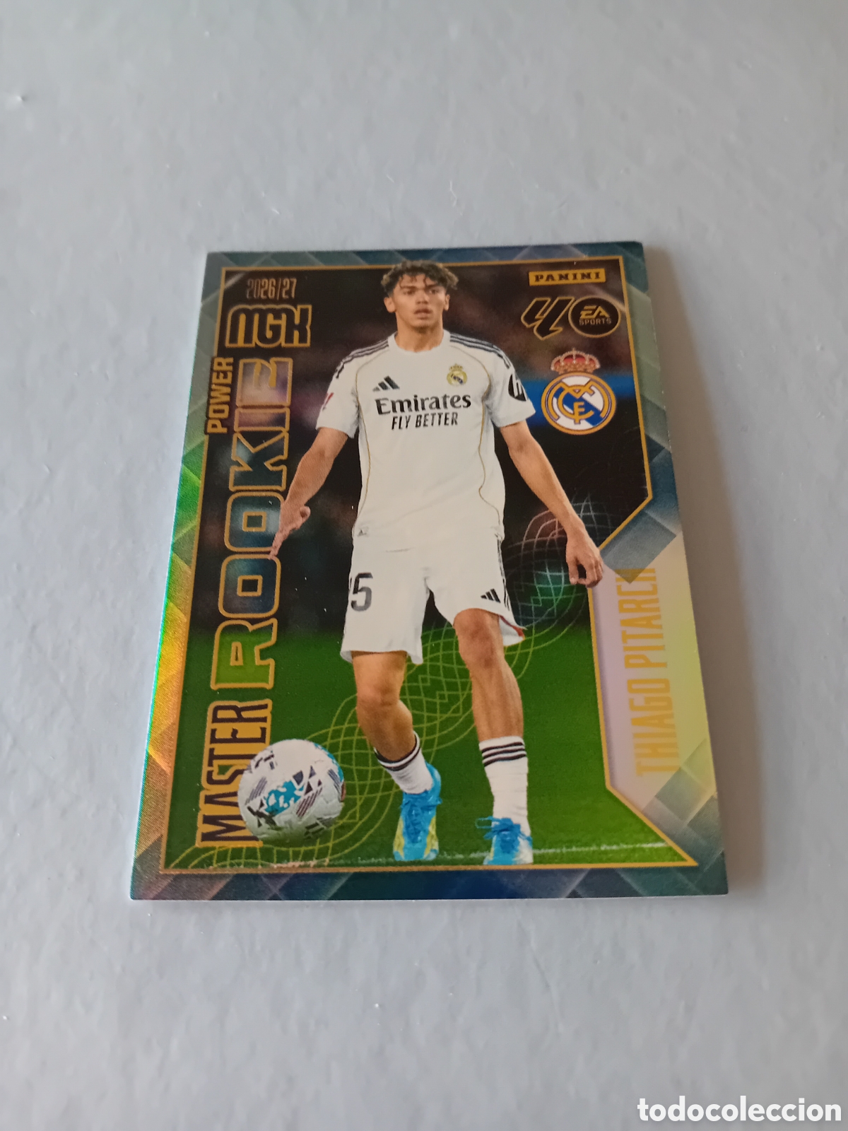 Cromos de Futebol: THIAGO PITARCH MASTER ROOKIE POWER P 419 REAL MADRID 26 27 2026 2027 MEGACRACKS PANINI