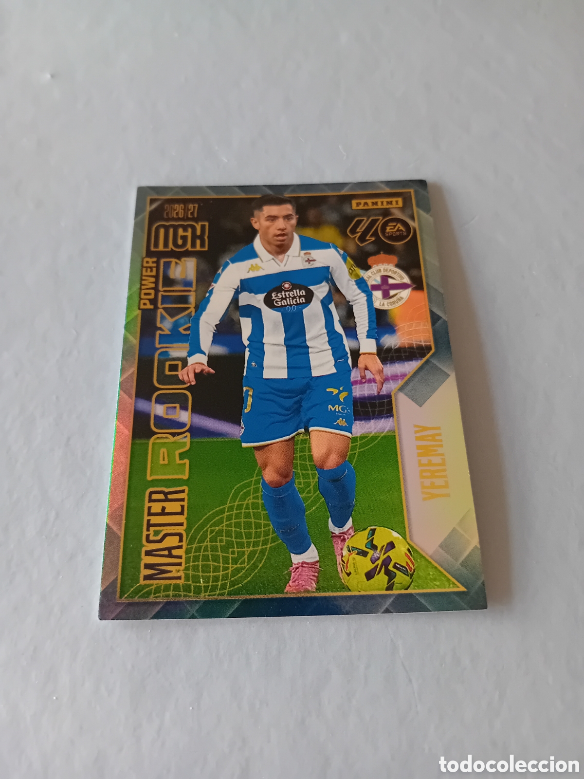Cromos de Futebol: YEREMAY MASTER ROOKIE POWER P 423 DEPORTIVO DE LA CORU&Ntilde;A 26 27 2026 2027 MEGACRACKS PANINI