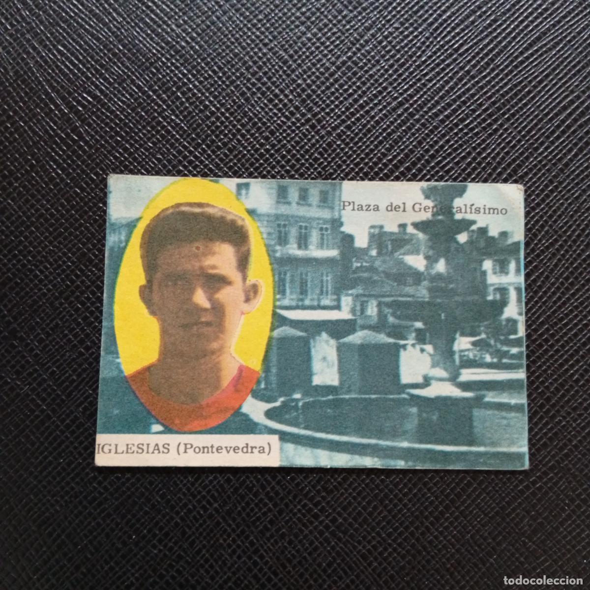 Fu&szlig;ball-Sticker: IGLESIAS PONTEVEDRA FHER 1963 1964 CROMO FUTBOL 63 64 LIGA - DESPEGADO - A139 PG343