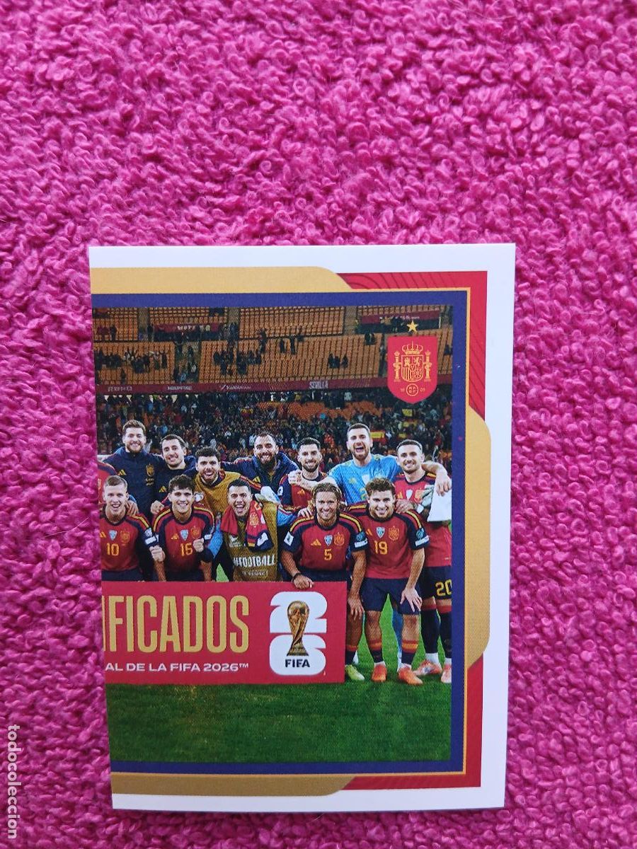 Fu&szlig;ball-Sticker: espa&ntilde;a 2026 3 plantilla selecci&oacute;n espa&ntilde;ola panini carrefour family mundial de futbol