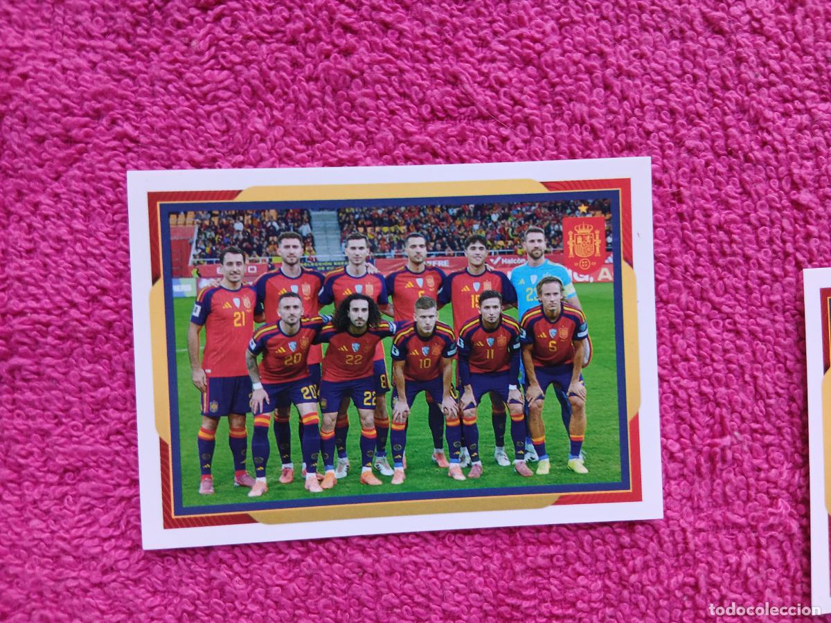Cromos de f&uacute;tbol: espa&ntilde;a 2026 4 alineaci&oacute;n selecci&oacute;n espa&ntilde;ola panini carrefour family mundial de futbol