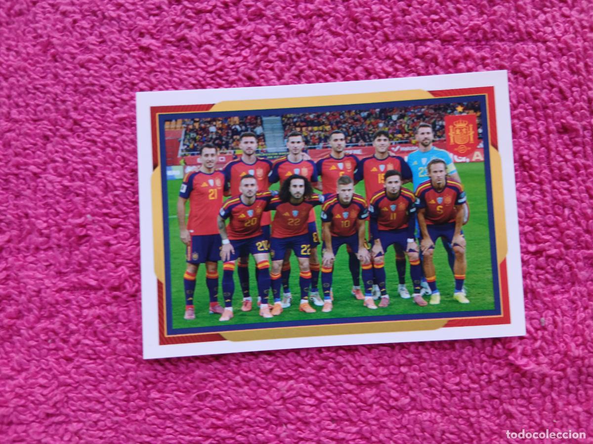 Football Stickers: espa&ntilde;a 2026 4 alineaci&oacute;n selecci&oacute;n espa&ntilde;ola panini carrefour family mundial de futbol
