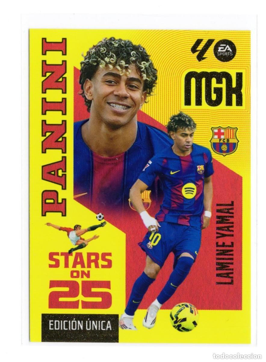 Football Stickers: MEGACRACKS 2026 2027 STARS ON 25 -PAREJA 449-449P LAMINE YAMAL