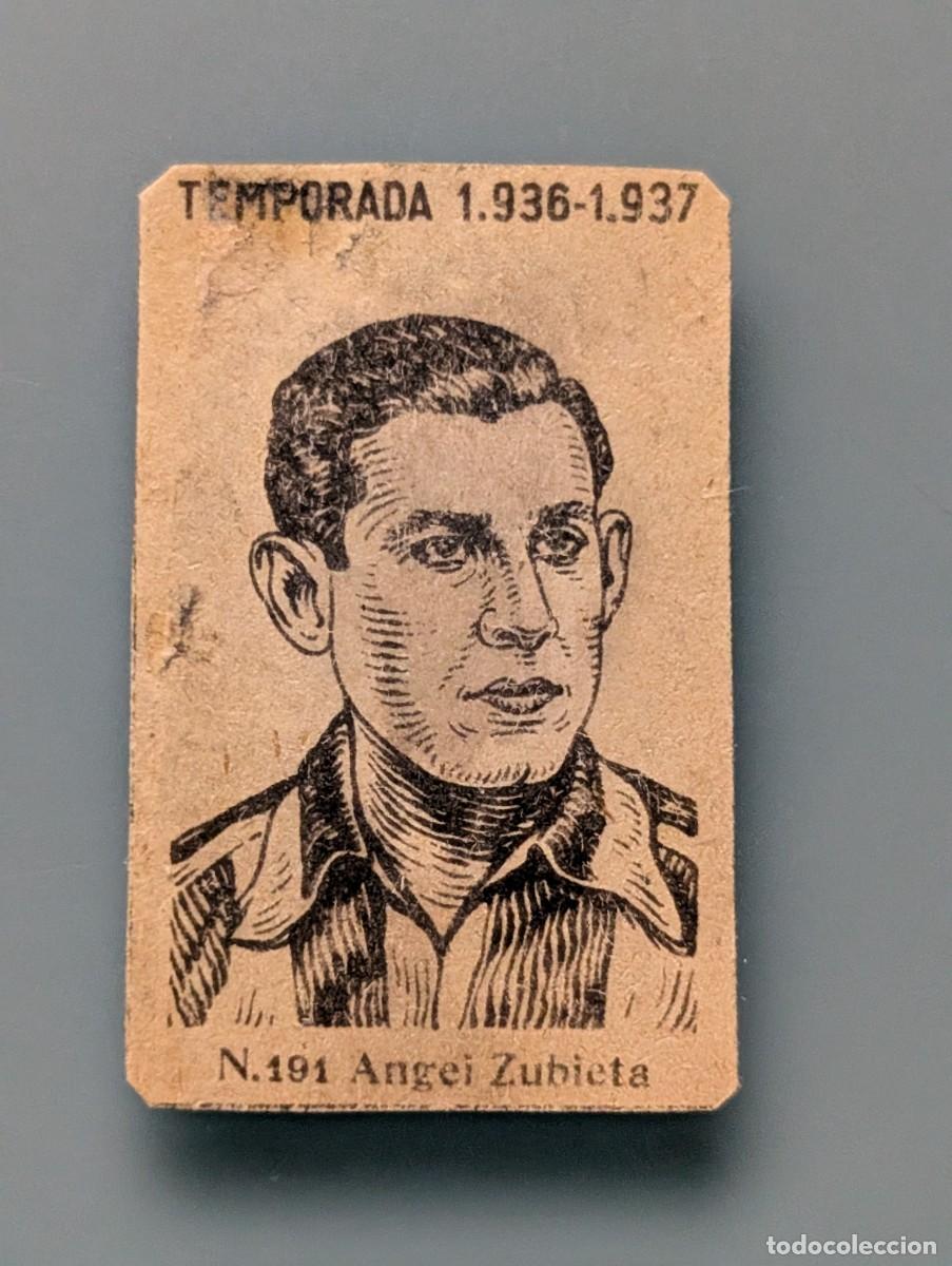 Fu&szlig;ball-Sticker: RARO CROMO 191 ANGEL ZUBIETA ATHLETIC BILBAO 1936 1937 1936/37 FUTBOL VIZCAYA SAN LORENZO ALMAGRO