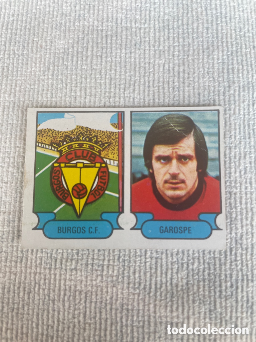 Cromos de f&uacute;tbol: FUTBOL 1978-79 cromo 19 ESCUDO BURGOS - GAROSPE Despegado