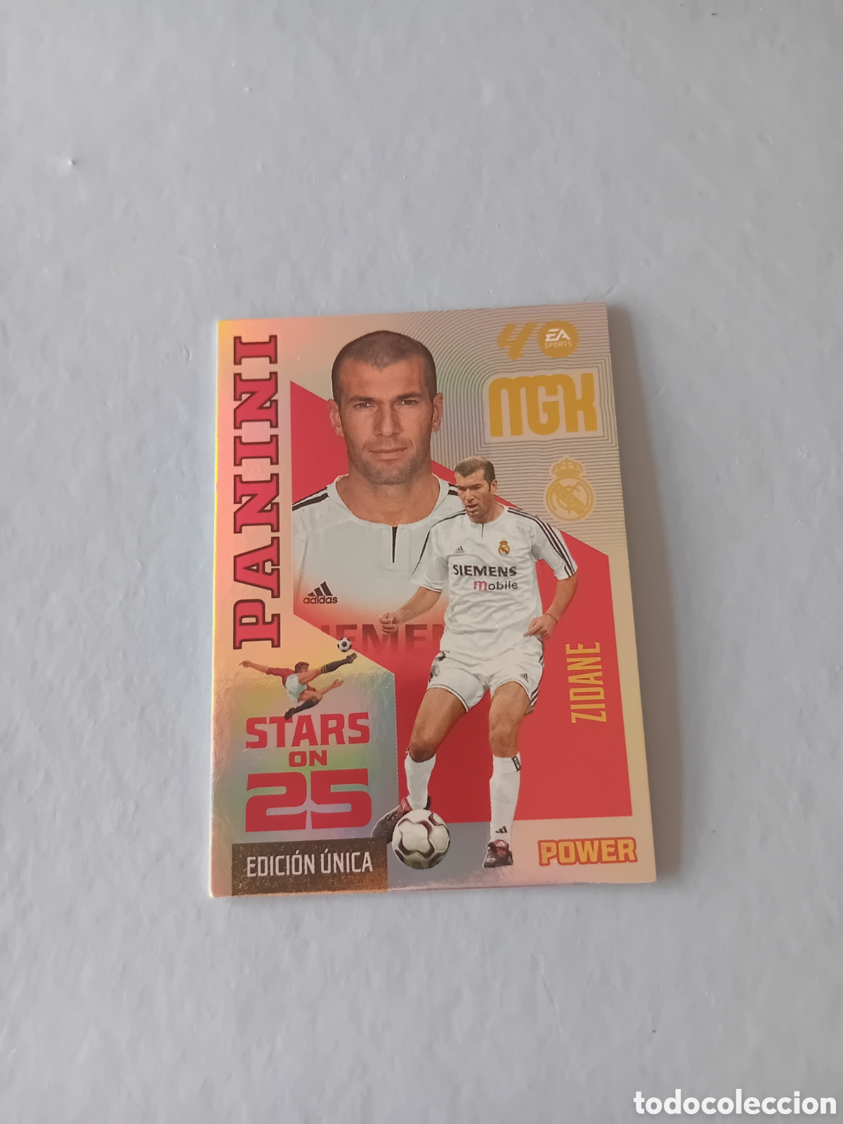 Cromos de f&uacute;tbol: STARS ON 25 ZIDANE REAL MADRID 26 27 2026POWER EDICION UNICA P 430 MEGACRACKS 26 27 2026 2027 PANINI
