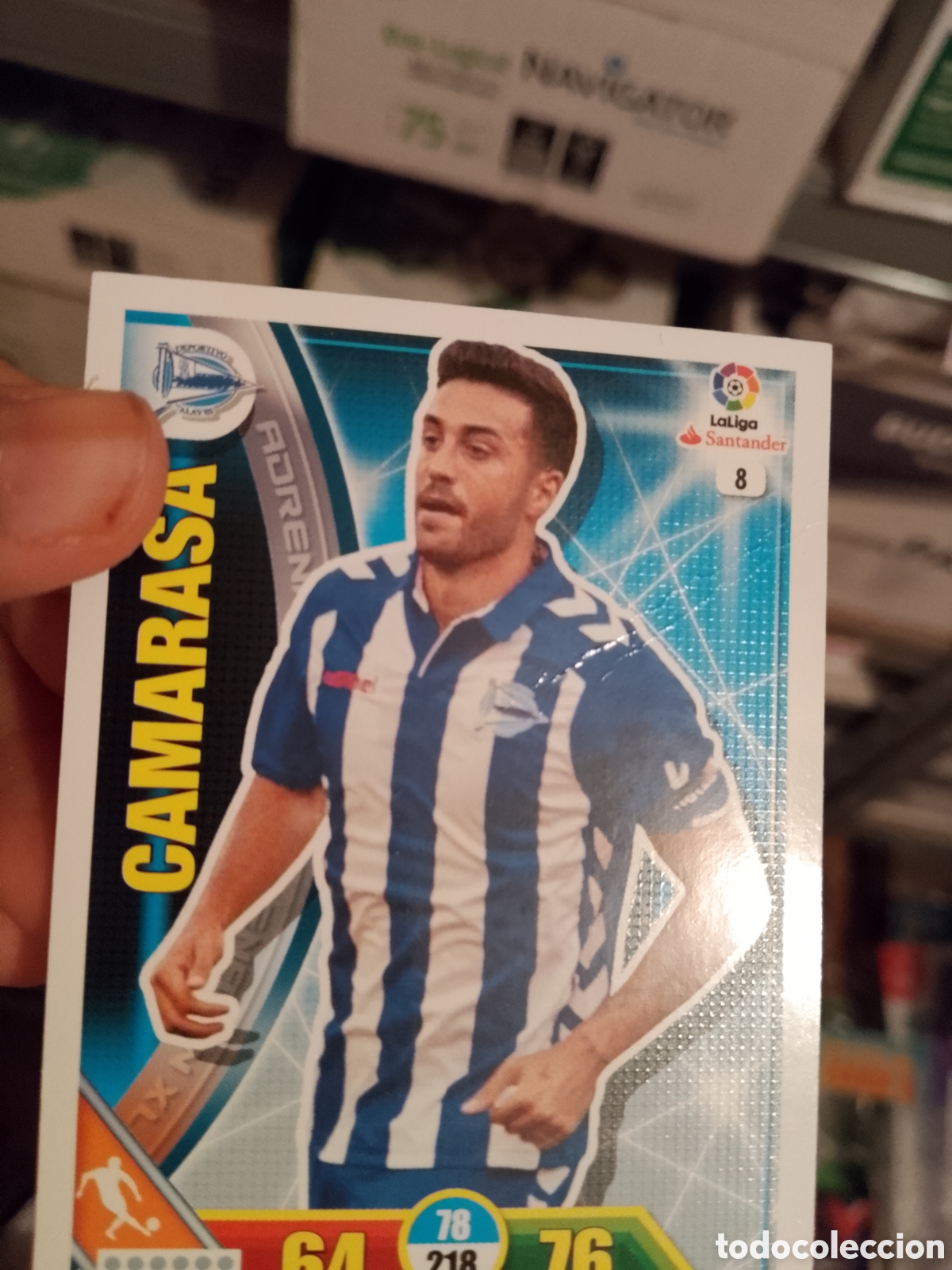 Cromos de f&uacute;tbol: 8 CAMARASA DEPORTIVO ALAV&Eacute;S CARD CROMO TARJETA LIGA F&Uacute;TBOL ADRENALYN 16-17 PANINI 2016 2017