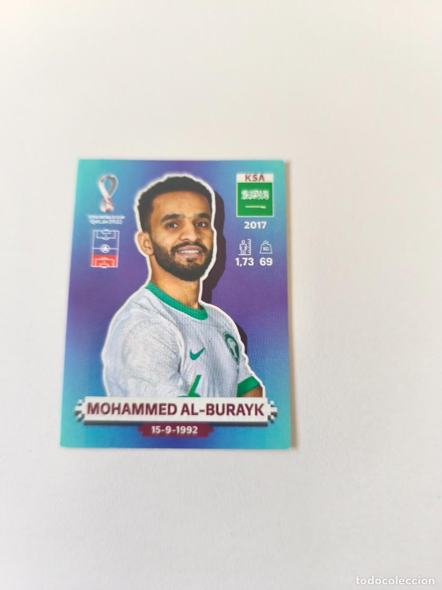 Cromos de f&uacute;tbol: MUNDIAL QATAR 2022 PANINI MOHAMED AL BURAYKI KSA 7 CRM2
