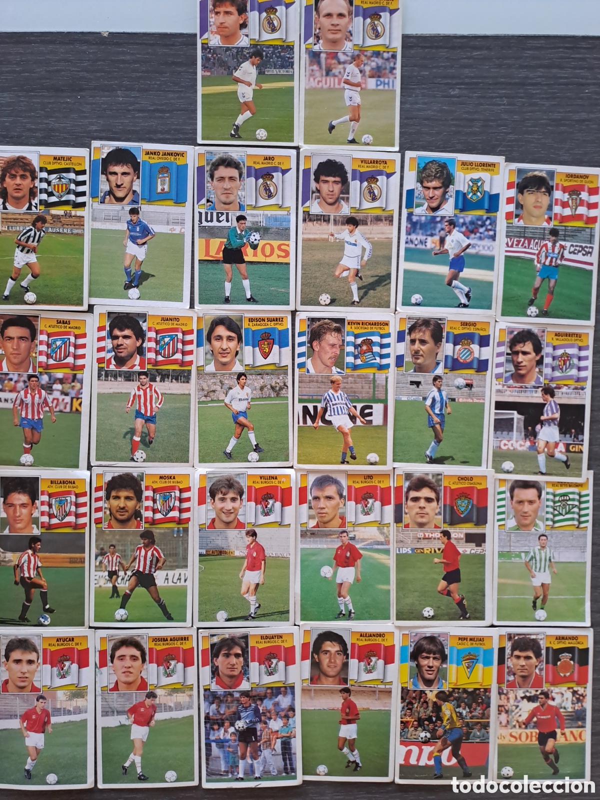 Cromos de f&uacute;tbol: LIGA ESTE 90-91 &mdash; FICHAJES SIN PEGAR Desde 2&euro; a 45&euro; el mas caro. 26 fichajes SIN PEGAR buen estado