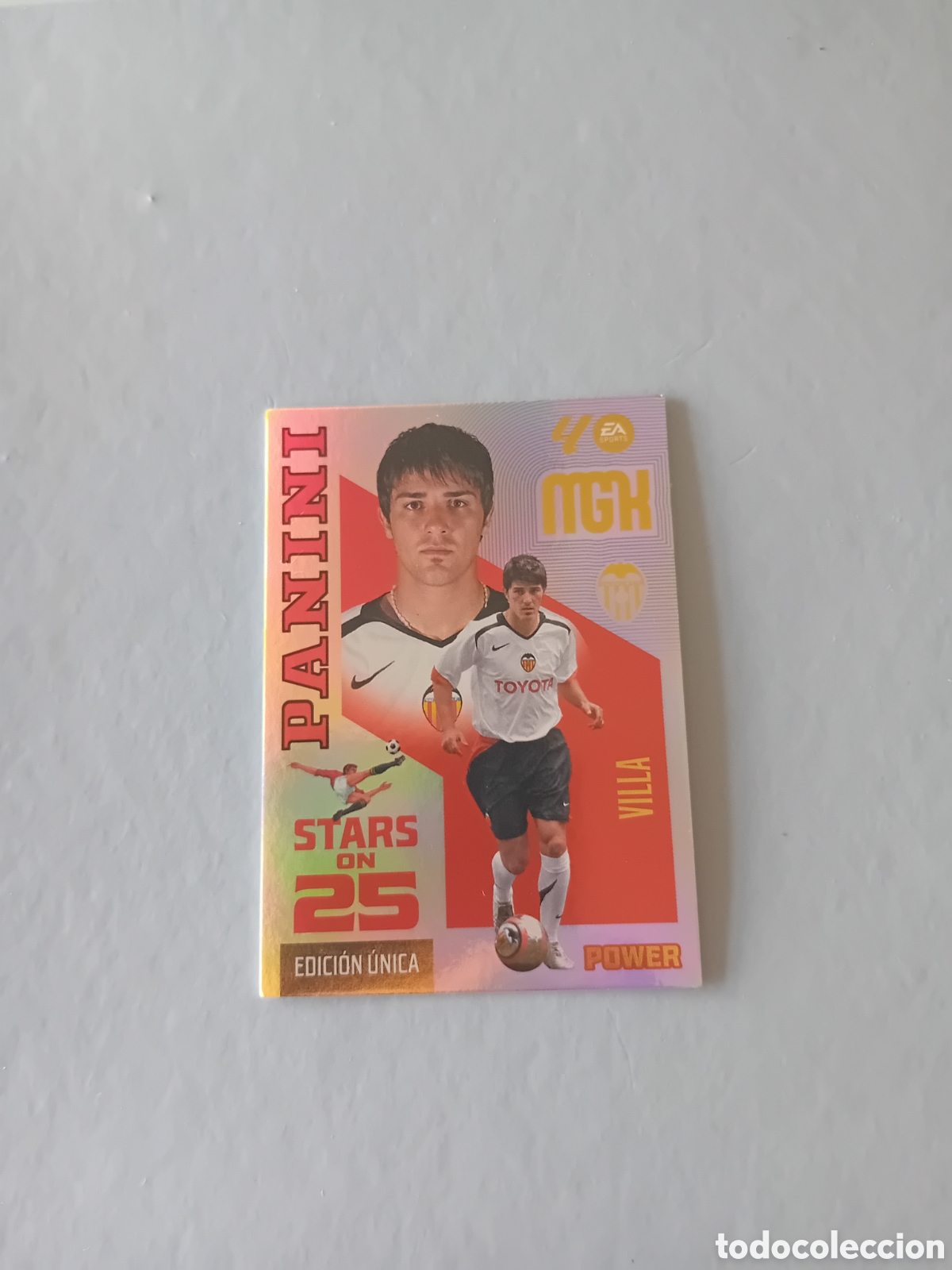 Cromos de f&uacute;tbol: STARS ON 25 VILLA VALENCIA POWER EDICION UNICA P 435 MEGACRACKS 26 27 2026 2027 PANINI