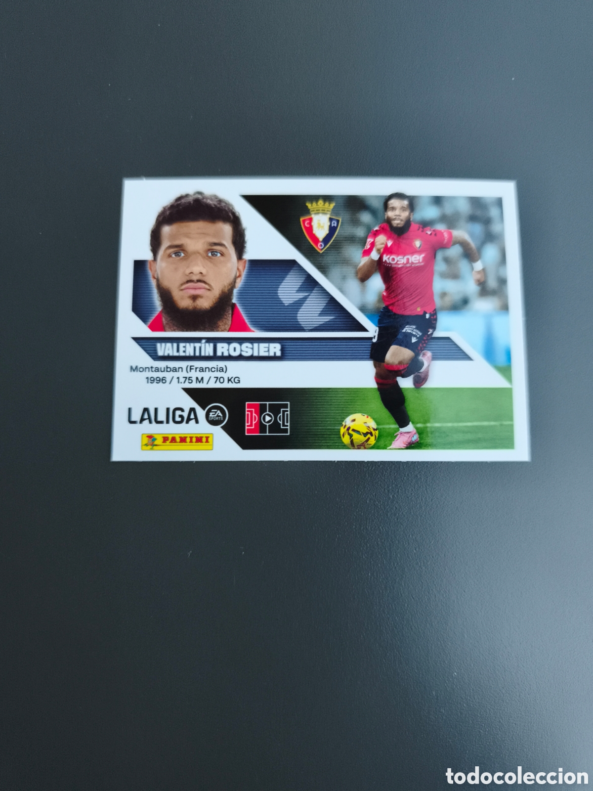 Cartes &agrave; collectionner de Football: CROMO N&Uacute;MERO 5A ROSIER OSASUNA. LIGA ESTE 26/27. PANINI.