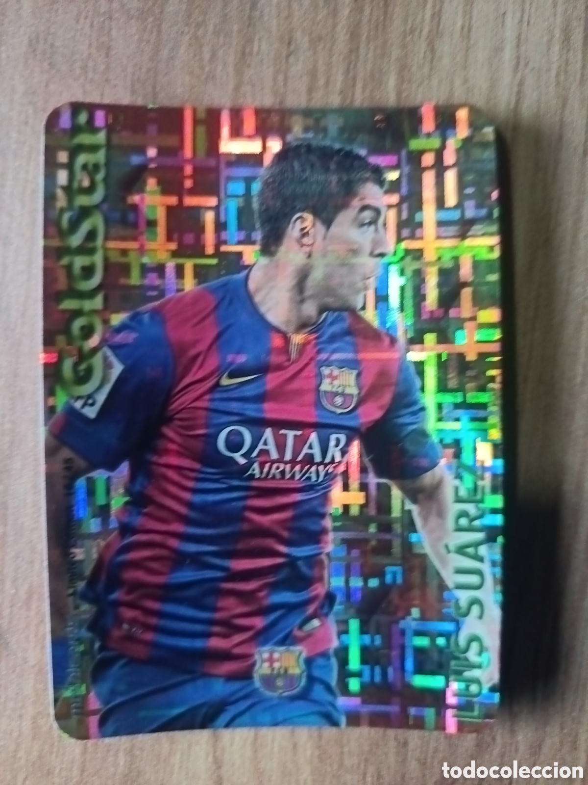 Cromos de f&uacute;tbol: Su&aacute;rez GOLDSTAR SECURITY MUNDICROMO LIGA 2014 2015