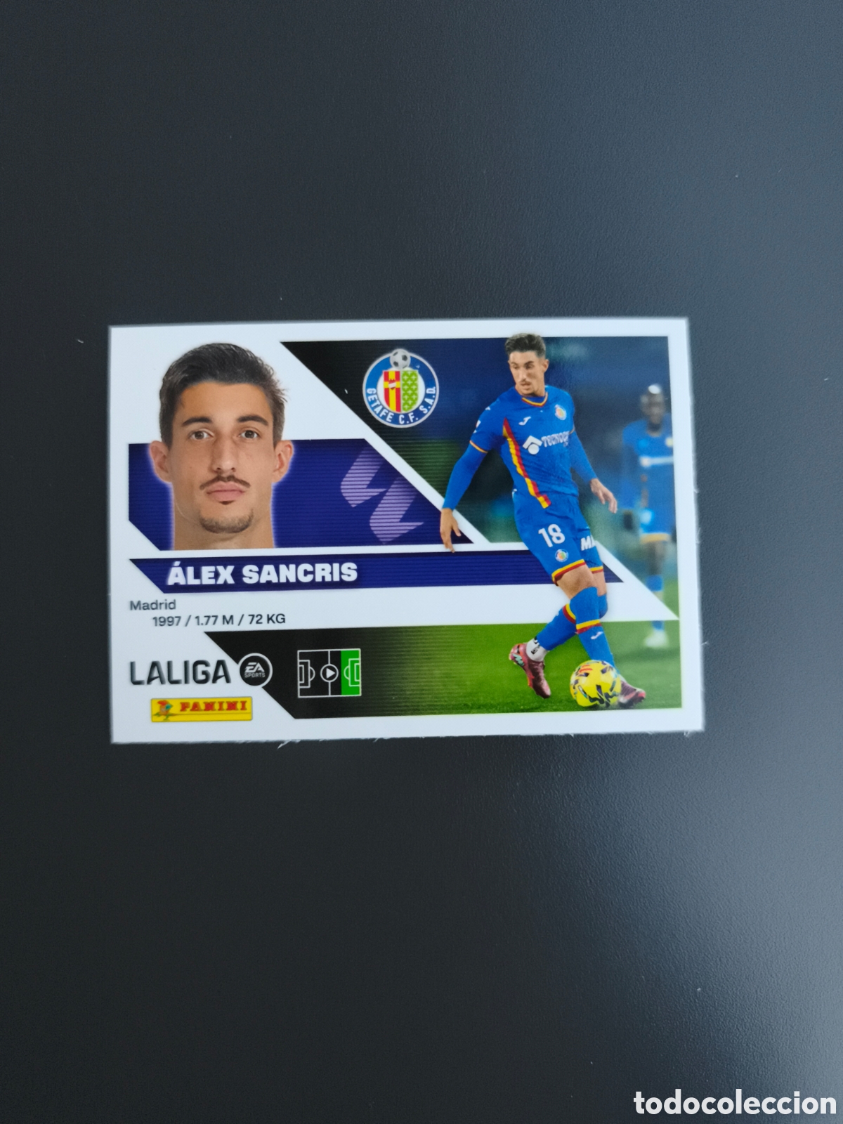 Cromos de Futebol: CROMO N&Uacute;MERO 17 &Aacute;LEX SANCRIS GETAFE. LIGA ESTE 26/27. PANINI.