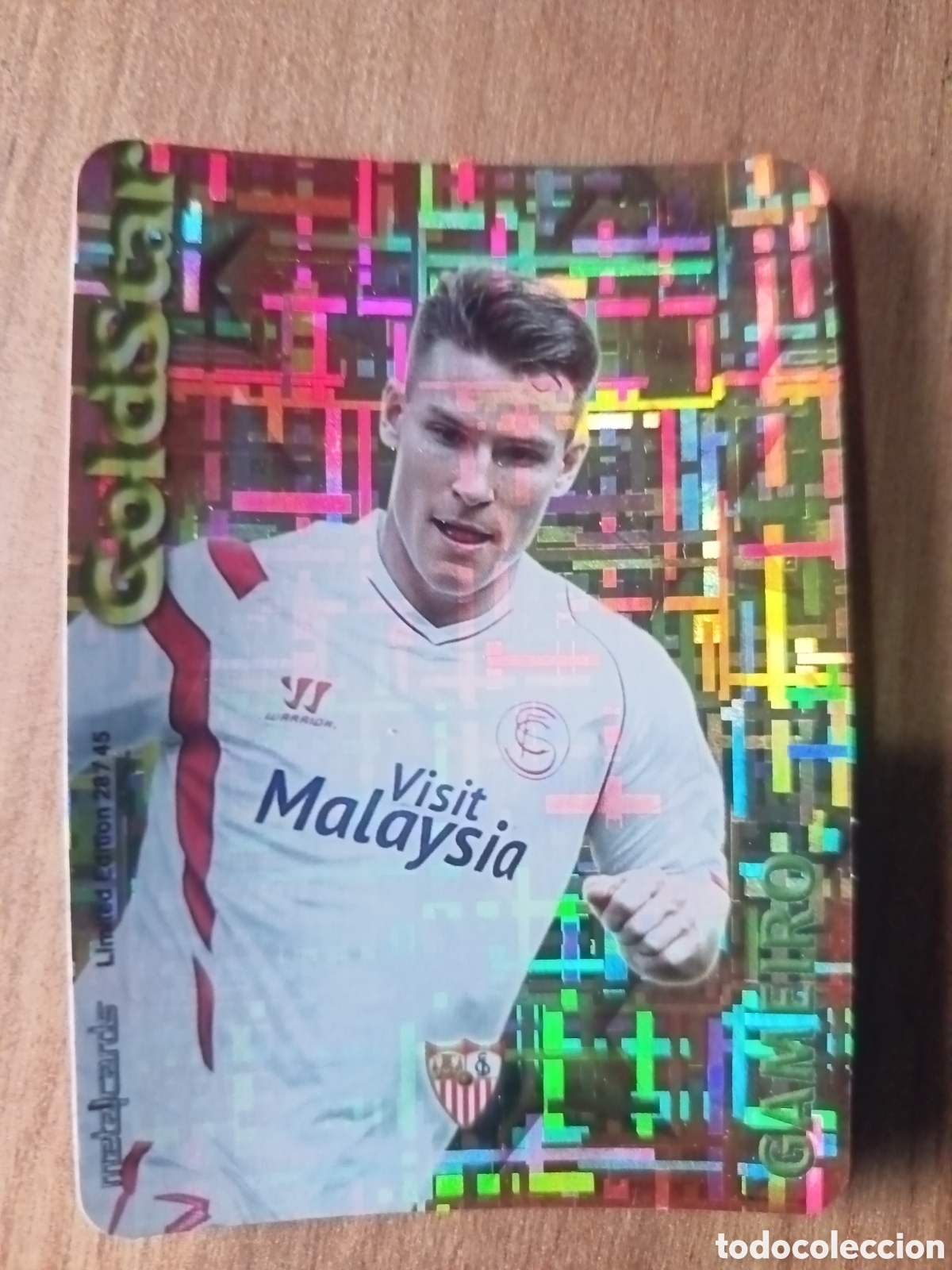 Cromos de f&uacute;tbol: Gameiro GOLDSTAR Tetris MUNDICROMO LIGA 2014 2015