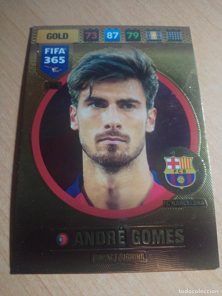 Cromos de f&uacute;tbol: 26 ANDRE GOMES BARCELONA 2016 2017 ADRENALYN 365 PANINI 16 17