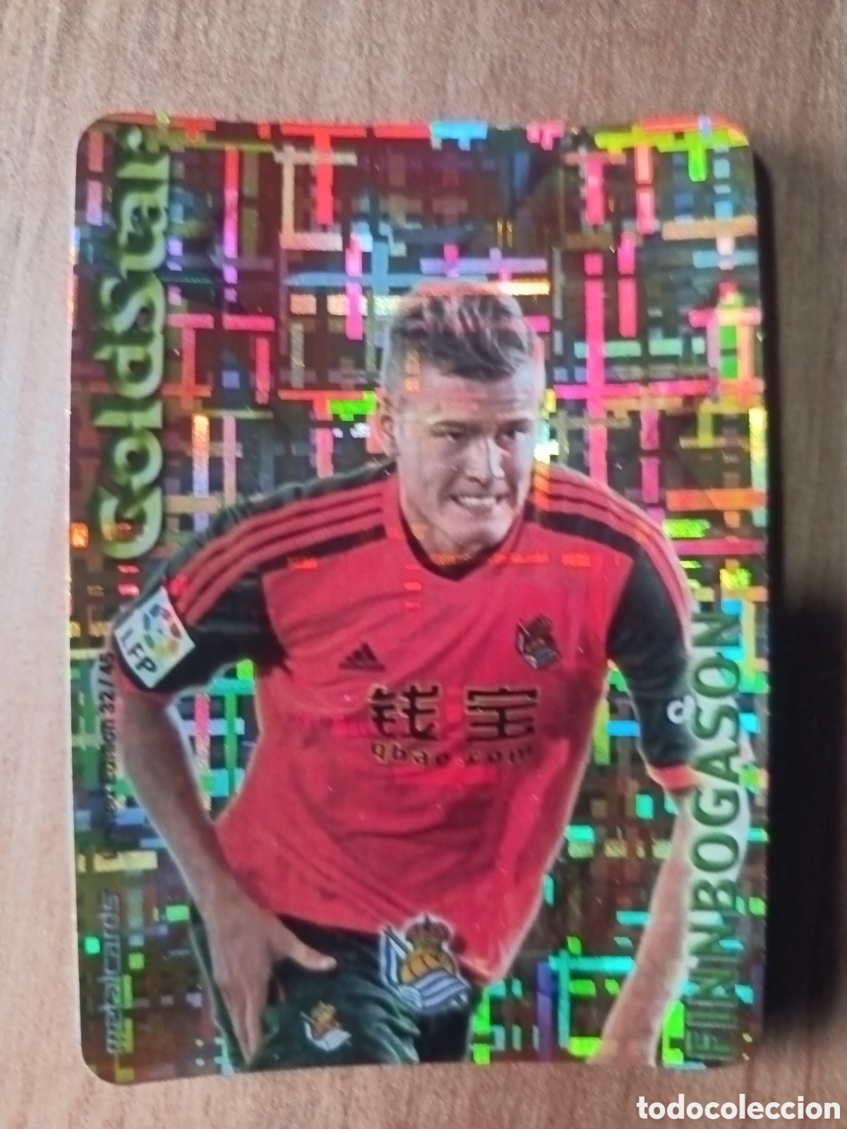 Cromos de f&uacute;tbol: Finnbogason GOLDSTAR Tetris MUNDICROMO LIGA 2014 2015
