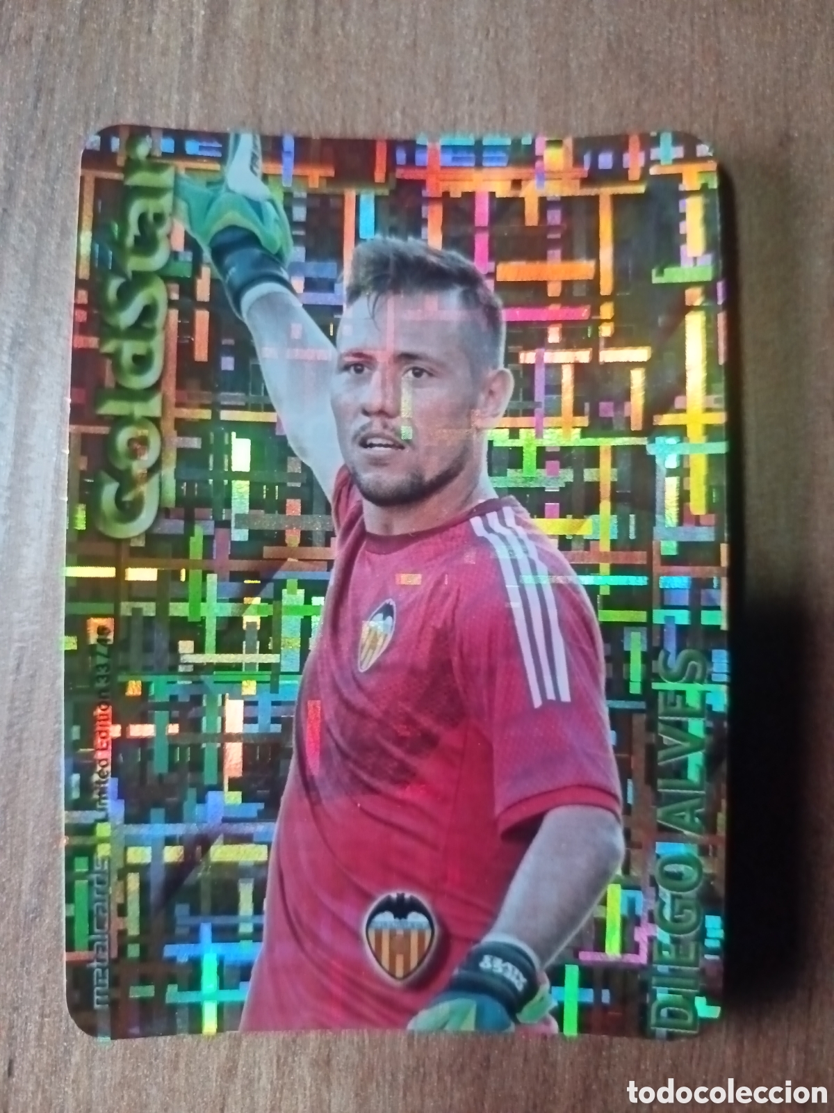 Cromos de f&uacute;tbol: Diego Alves GOLDSTAR Tetris MUNDICROMO LIGA 2014 2015