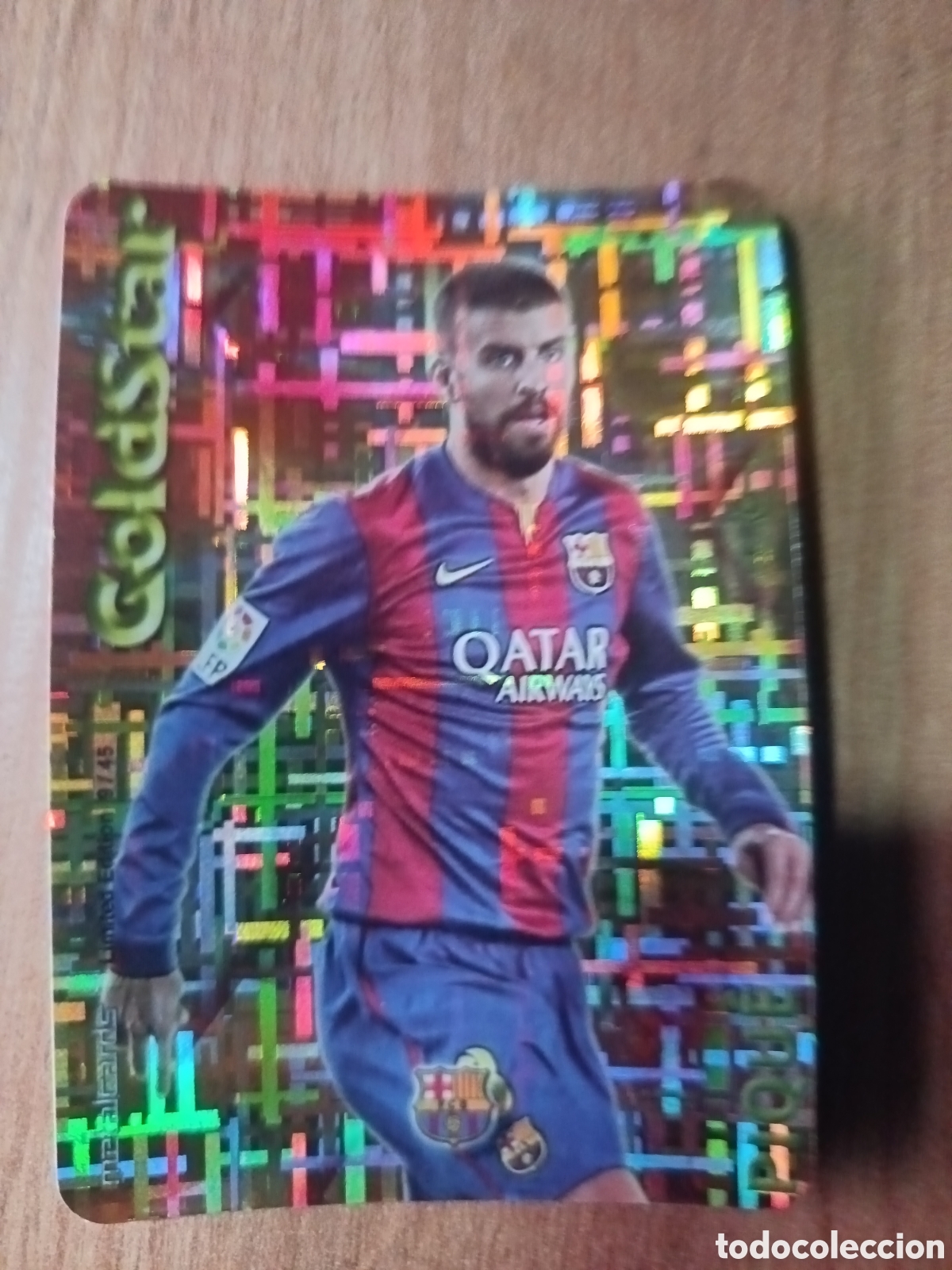 Cromos de f&uacute;tbol: Piqu&eacute; GOLDSTAR Tetris MUNDICROMO LIGA 2014 2015