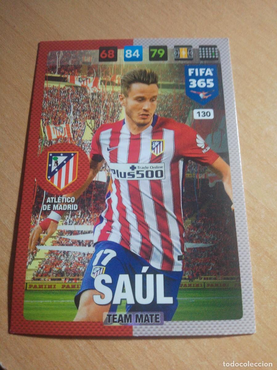 Cromos de f&uacute;tbol: 130 SAUL ATLETICO DE MADRID 2016 2017 ADRENALYN 365 PANINI 16 17