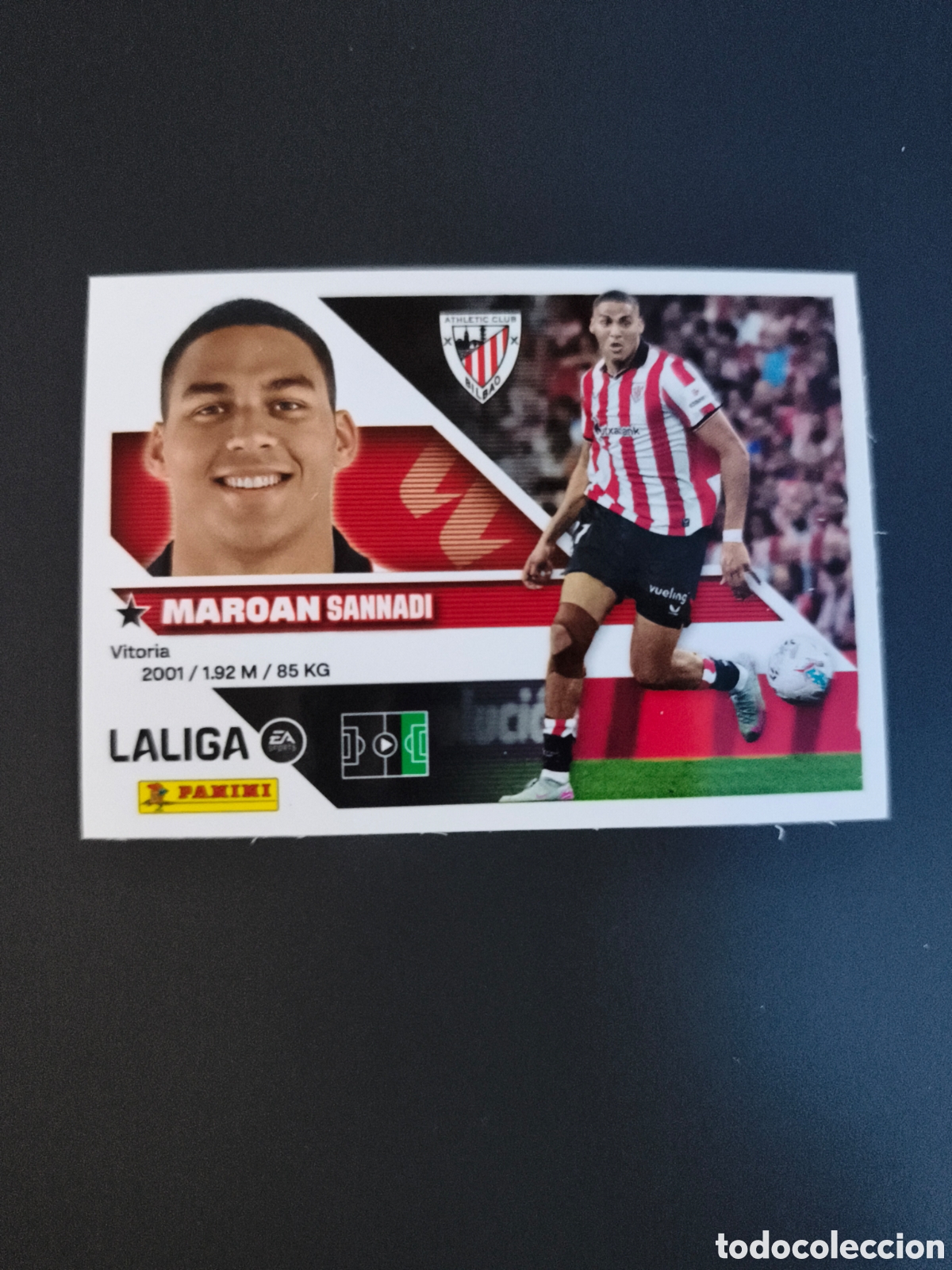 Cromos de f&uacute;tbol: CROMO N&Uacute;MERO 17B MAROAN ATHLETIC CLUB DE BILBAO. LIGA ESTE 26/27. PANINI.