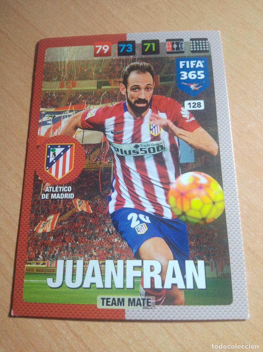 Cromos de f&uacute;tbol: 128 JUANFRAN ATLETICO DE MADRID 2016 2017 ADRENALYN 365 PANINI 16 17