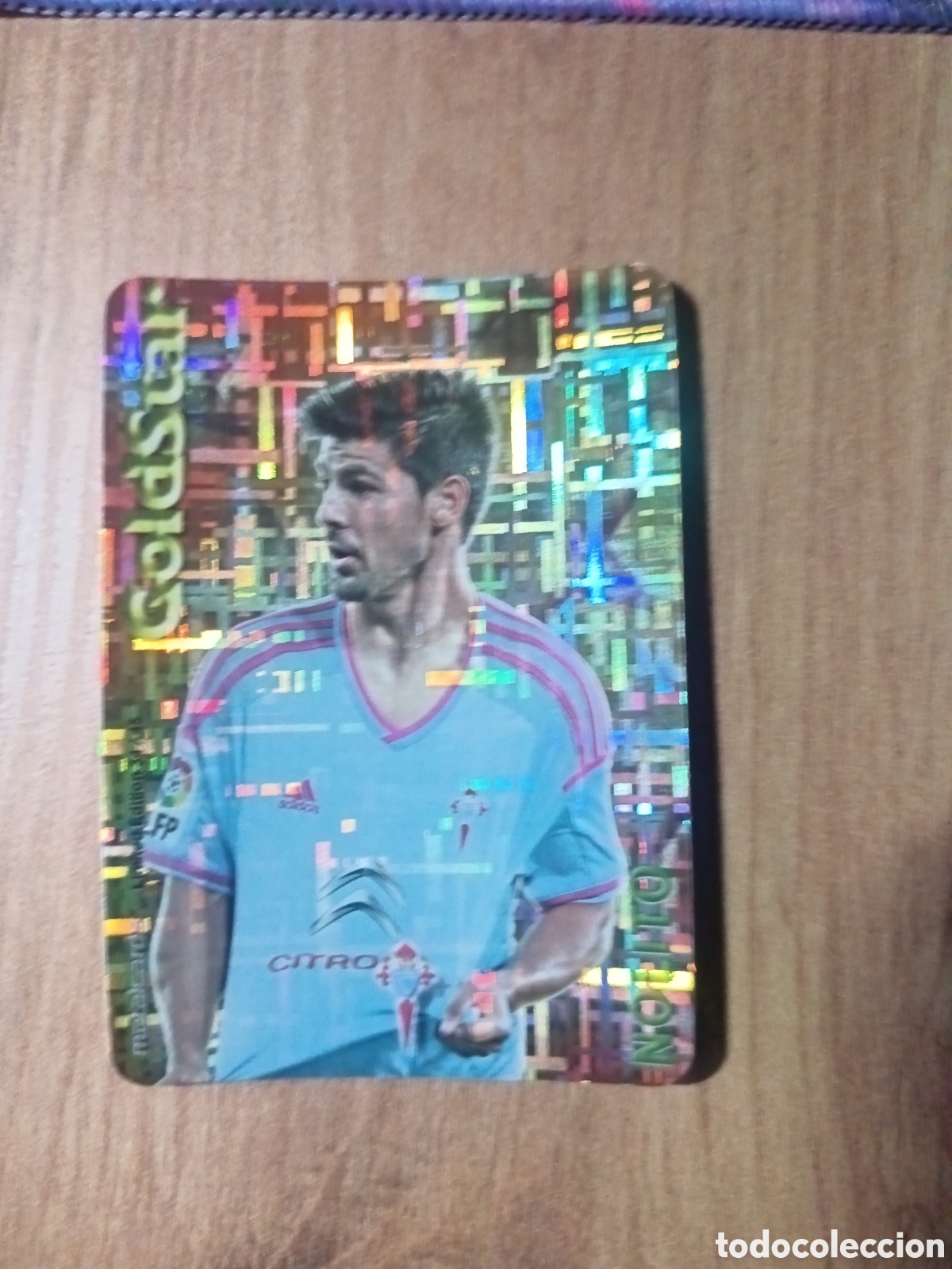 Cromos de f&uacute;tbol: Nolito GOLDSTAR Tetris MUNDICROMO LIGA 2014 2015