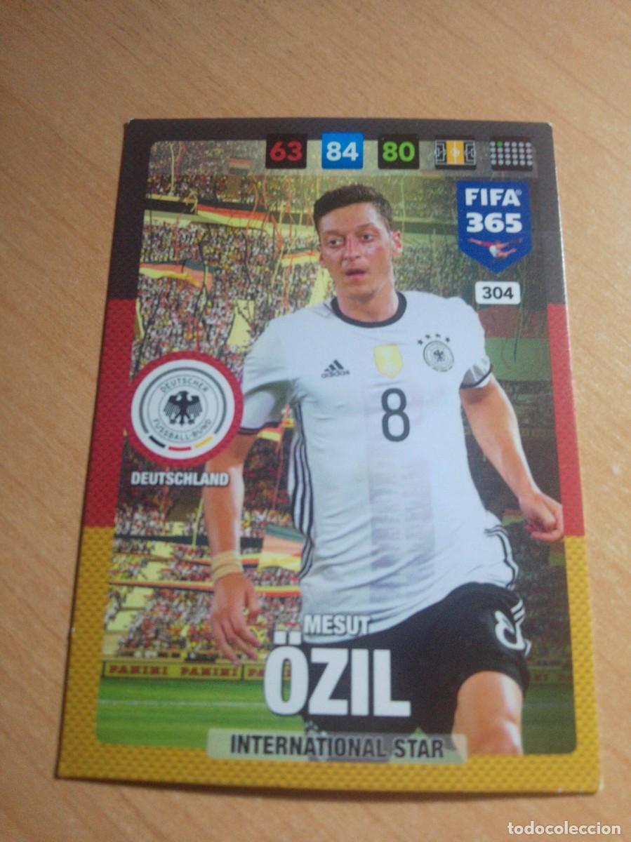 Cromos de f&uacute;tbol: 304 OZIL INTERNATIONAL STAR ALEMANIA 2016 2017 ADRENALYN 365 PANINI 16 17